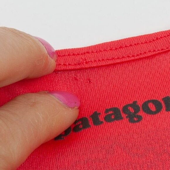 Patagonia Womens Fore Runner Racerback Tank Top Size S Orange Hiking Outdoors - Picture 7 of 8